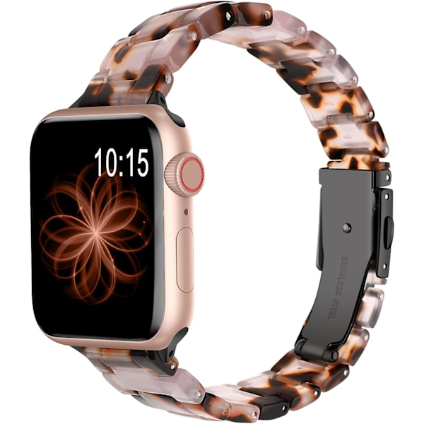 Kompatibel med Apple Watch Band 38mm 40mm 41mm Slim Resin Rem