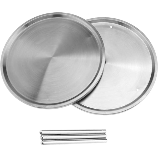 Lazy Spice Rack Turntable 2 Tier Rotating Stainless Steel Use for