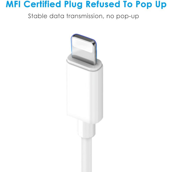 2-pack iPhone hörlursadapter Lightning till 3,5 mm