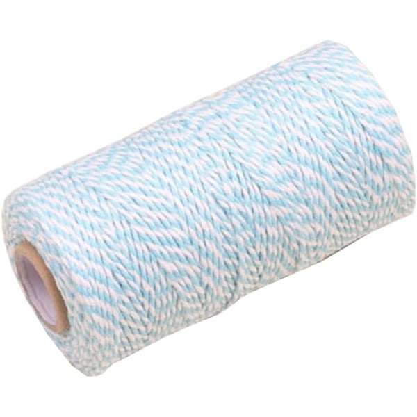 1 rulle 100M lang (1,5-2mm bred) bomuldsgarn snor ledning håndlavet DIY wrap