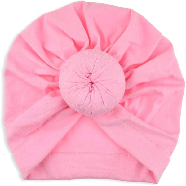 5 stk. Baby Turban Hatter Turban Bun Knot Baby Infant Beanie Baby