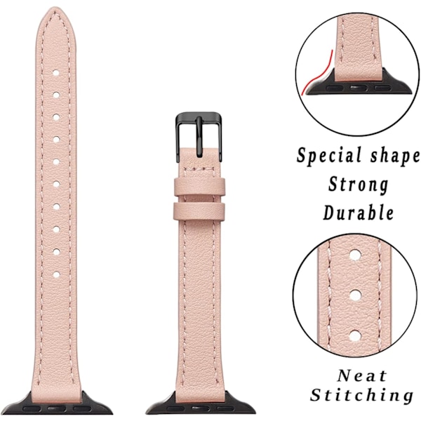 Smala læderremme, der er kompatible med Apple Watch Band 38 mm