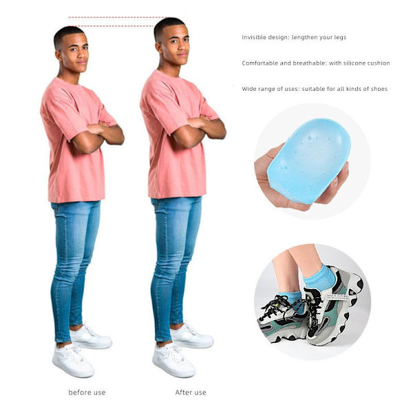1 par strumpor för häl, halkfria sportsockor för män och kvinnor