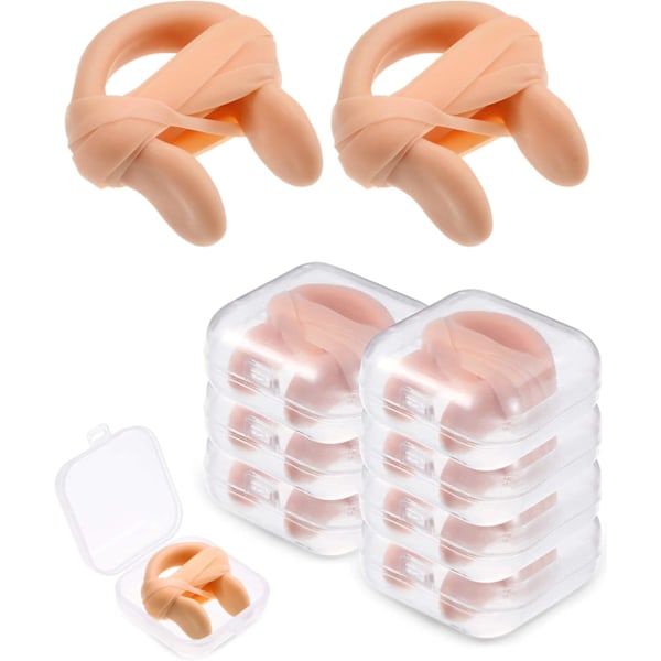 7 Pieces Swimming Nose Clip Silicone Nose Plug Nose Protector with