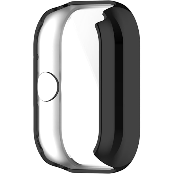 Kompatibel med Redmi Watch 4 Beskyttelsesdeksel, Smartklokke TPU Beskyttelsesdeksel Skall Mykt og Slitesterkt Klokketilbehør (Svart)