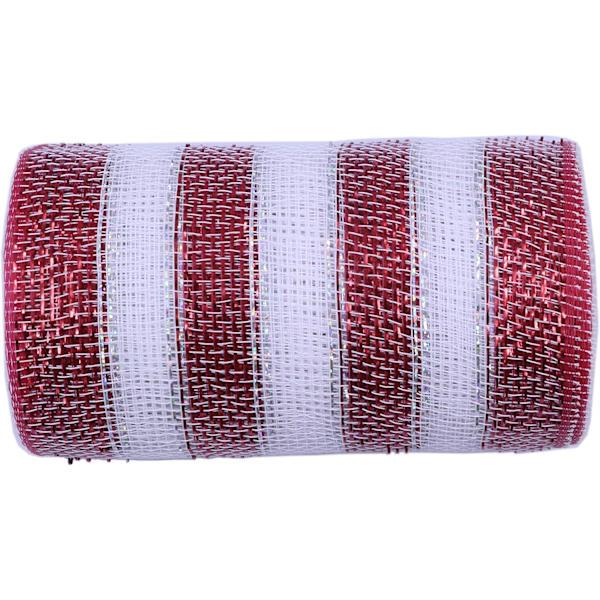 10 meter metallisk poly mesh-bånd til dekoration/kransfremstilling
