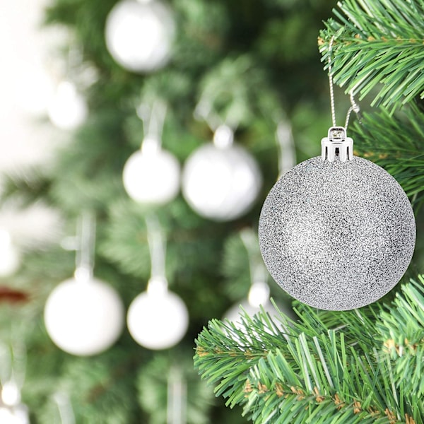 Julgranshängande bollar för julgran, dekorationsrepbollar set