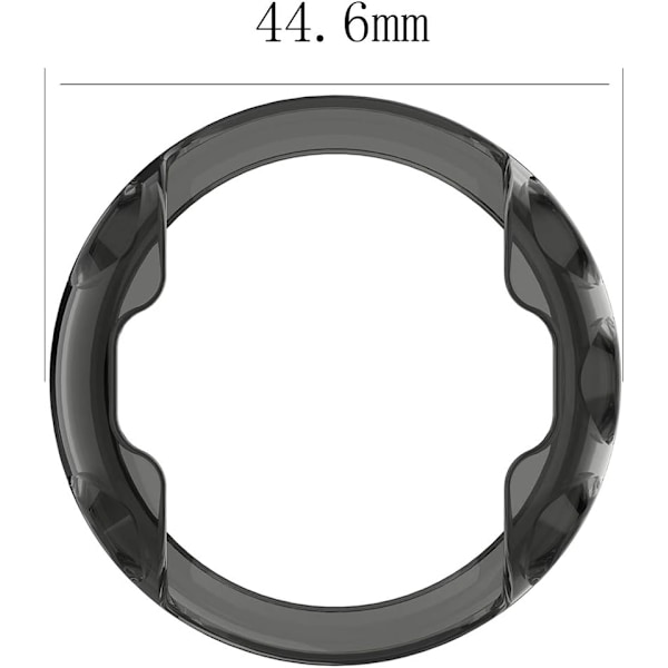 Kompatibelt TPU-skyddsfodral för Garmin Forerunner 45, Mjukt TPU-skyddsfodral för Garmin Forerunner 45 Smartwatch (TPU Svart) T
