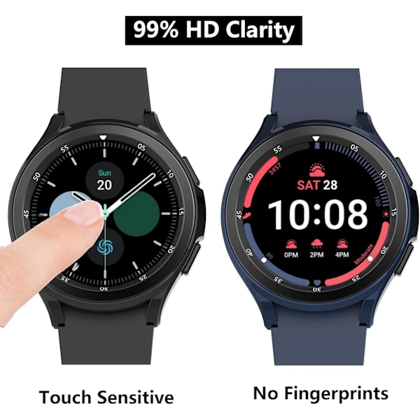 [3+3] Etui med skjermbeskytter for Samsung Galaxy Watch 4