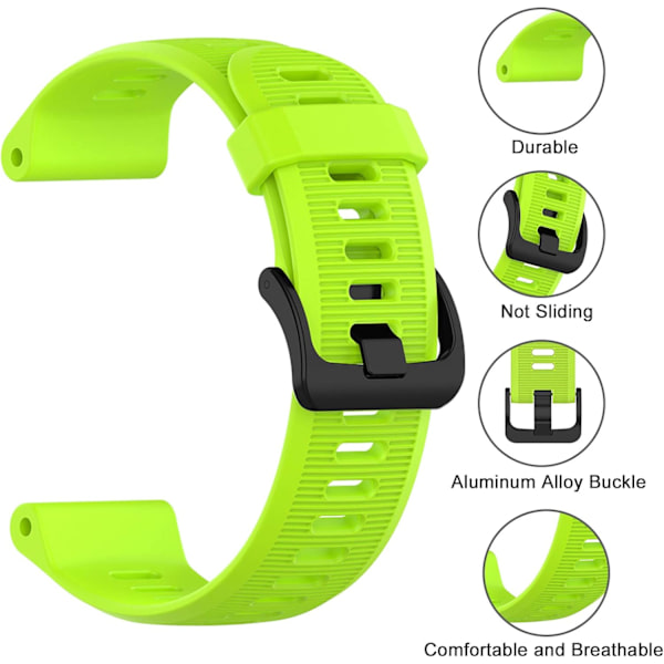 Silikone urrem til Forerunner 945/935, Garmin Fenix 6/5 og Quatix 5