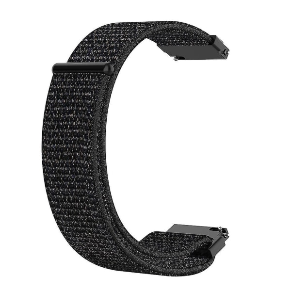 Ersättning 18mm Nylonflätad Andningsbar Klockarmband handledsrem för F-ossil Gen 4 Black