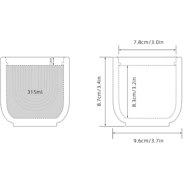 Enkel cementljusburk Silikonform Cylindrisk Form