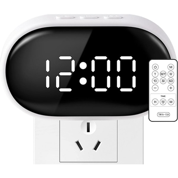 Digital väckarklocka, LED-fjärrkontroll nattlampor med 3 belysningslägen, multifunktionell barn sovrum nattlampa, kreativ väckarklocka för baby
