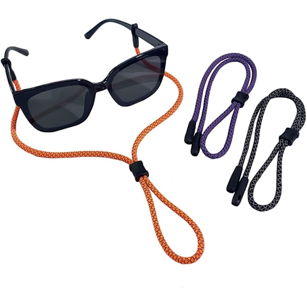 Brillerem Stropp Universal Passform Briller Lanyard 3PCS Reflekterende