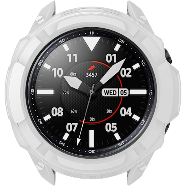 Kompatibel med Galaxy Watch 3 41mm 45mm Etui TPU Fuld Kant Beskyttelse etui + Bezel Ring (Rotérbar) Beskyttelse Beskyttende Skal Bumper til