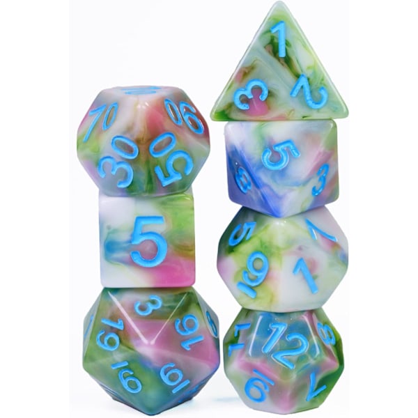 7-sidet terning. Polyhedral terning sæt til rollespil Dungeons