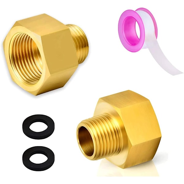 Gasslange Adapter - Gevind Fitting Reducer til Gaskomfur