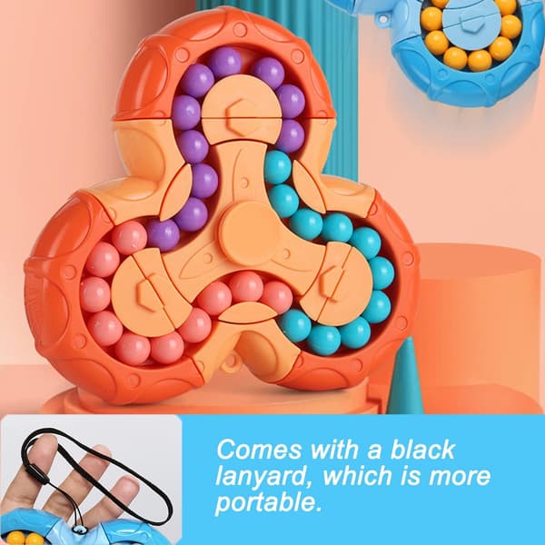 Magisk Roterende Kube - 3D Puslespill & Spinner Leke - Gave til Barn 3+ (Påske/Jul)