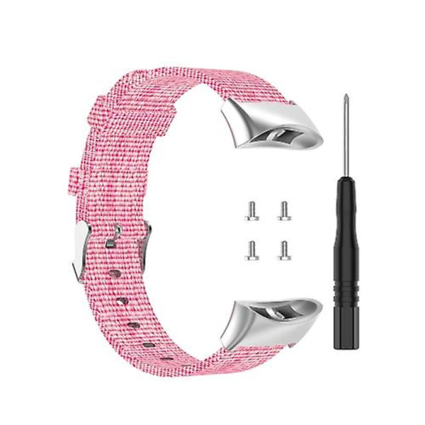 Til Garmin Forerunner 45 / 45s / Swim 2 Universal Nylon Canvas Watch Band ZVX Pink