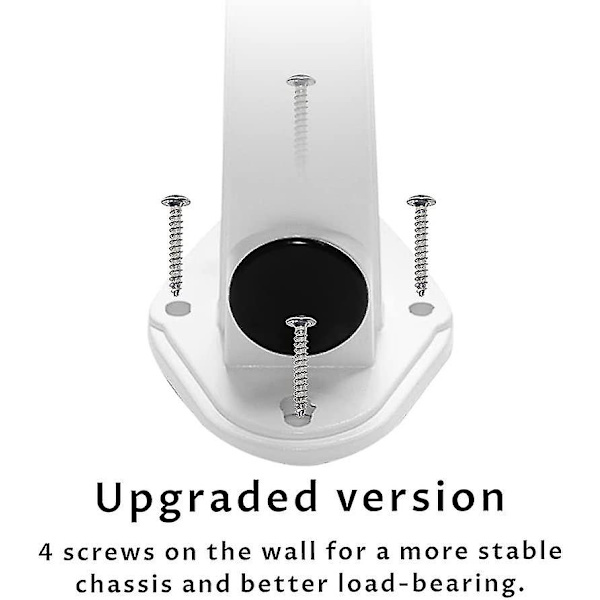 Mini - Väggmonterad projektorfäste, 3 kg belastningskapacitet, aluminium för CCTV / Cam / projektor / webbkamera - 360 graders rotation (vit)