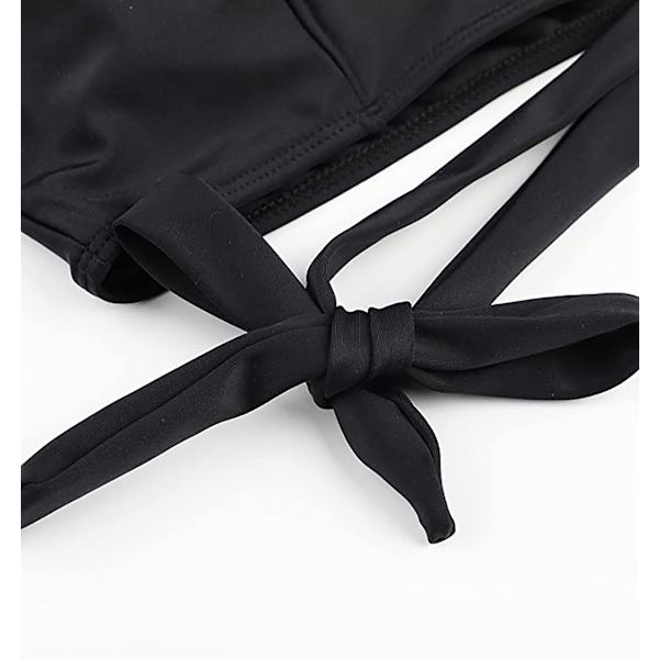 2-delt bikini med høj talje og et skulderdesign