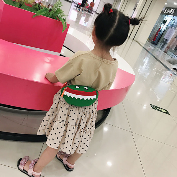 Små Bumbag för Barn, Bumbag Midjeväska Kanin Bumbag Regnbåge Bumbag Glitter Bumbag med Justerbart Bälte green