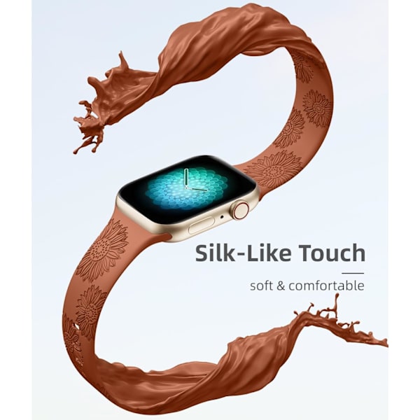 2-pak graverede armbånd, der er kompatible med Apple Watch-armbånd 40 mm