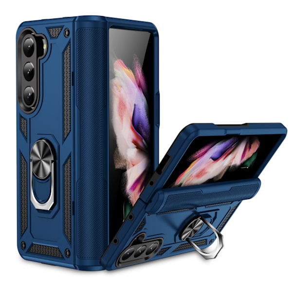 Nytt Samsung Z Fold 5 Sergeant Mobiltelefonfodral Fällbar Bil Magnetisk Fäste Skyddande Skal Anti-fall 4