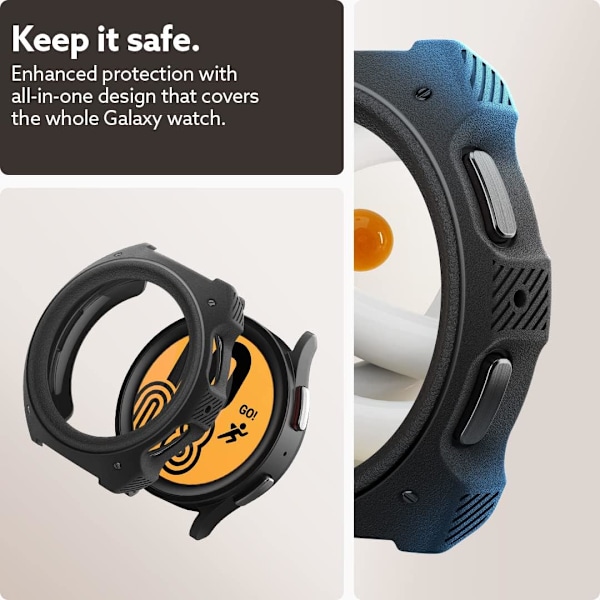 Vault-kotelo Galaxy Watch 5 Pro 45mm (2022) -kellolle - Mattamusta Mattamusta