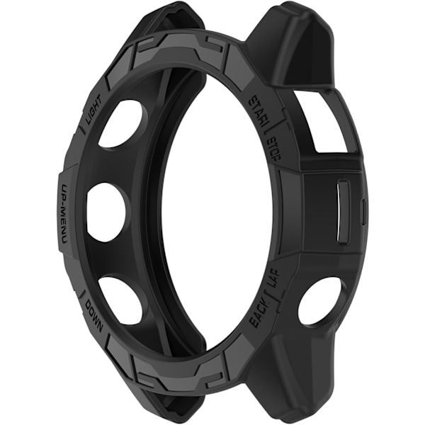 Etui Kompatibelt med Garmin Quatix 7 Pro, Blødt Anti Drop PC Udskiftning Beskyttelses Etuier Ur Tilbehør (Sort) Sort