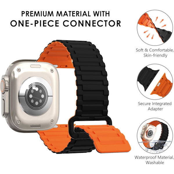 för Apple Watch Ul2 Band 49mm Series 9 8 7 45mm 44mm 42mm Herr, stark