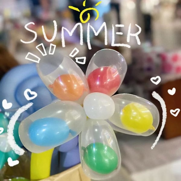 100 stk lange ballonger vridbare ballonger DIY 260 latex ballong lang