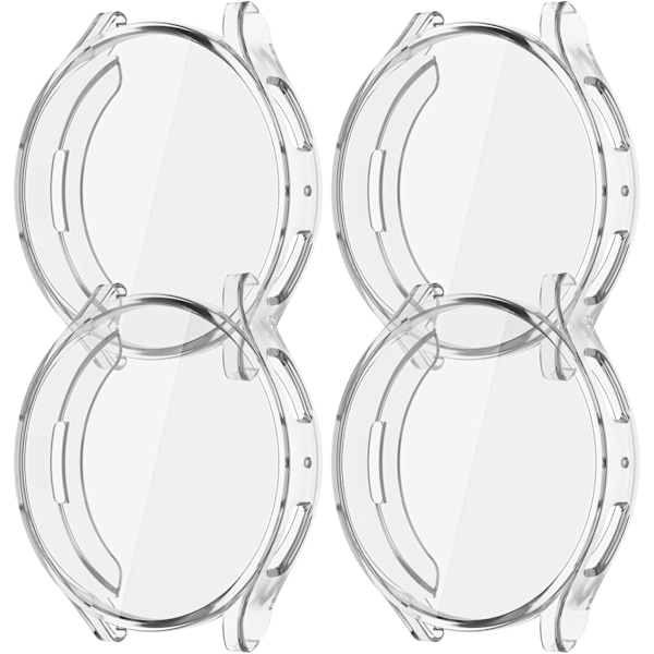 [4-pak] til Galaxy Watch 7 40 mm skærmbeskyttelsesetui, beskyttende blød TPU-frontcover udskiftningskofanger til Galaxy Watch 7 40 mm kvinder M