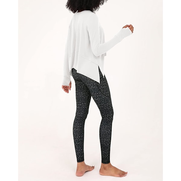 Mjuk modal långärmad crop top för kvinnor med tumhål atletisk gym träning