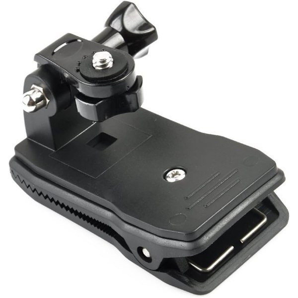 Ryggsäckshatt Rec-Mounts Clip Snabbklämma Fäste - 360 Graders Rotationsfäste för Actionkameror