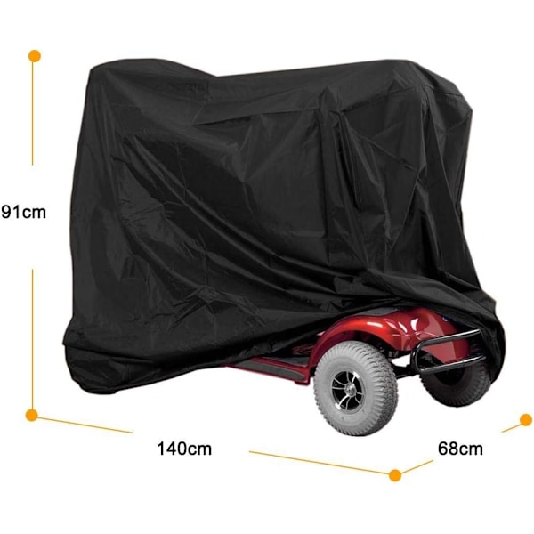 Vanntett scooterdeksel (55,1\" x 25,9\" x 35,8\") - Regnbeskyttelse