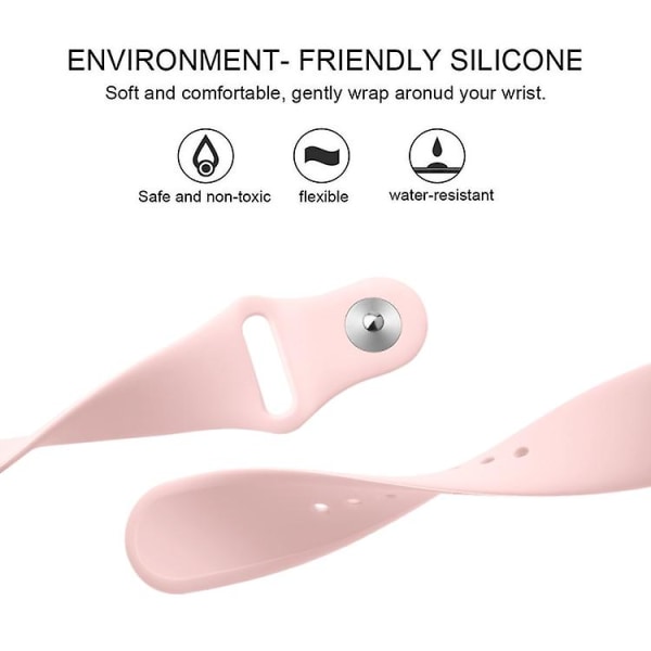 Enfärgat silikonarmband för Fitbit Versa 2 / Fitbit Versa Lite TRS Pink