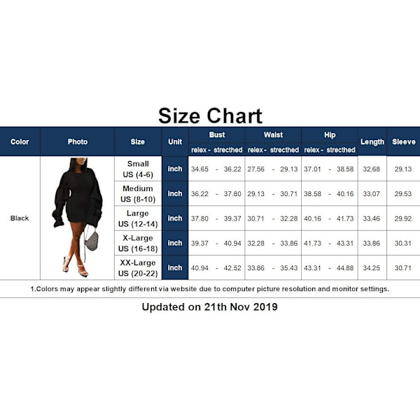 Kvinners Bodycon Ribbet Genser Kjole Sexy Lang Ermet Maxi Strikket Stretchy Genser