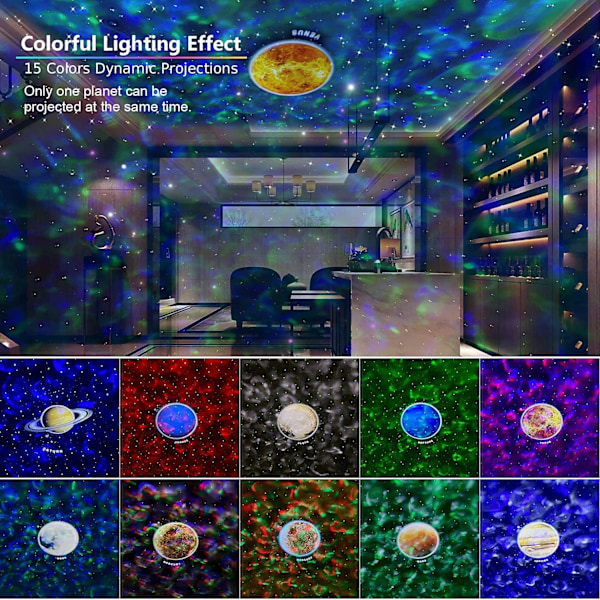 Stjernelys-projektor for soverom, Galaxy Light-projektor