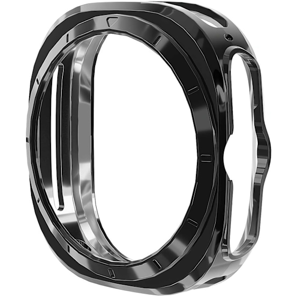 Etui kompatibelt med 2024 Galaxy Watch 7 Ultra 47mm, blød TPU-kofanger beskyttelsescover, hult TPU-ur etui, anti-ridse beskyttelsesetui, til 2024 Galax