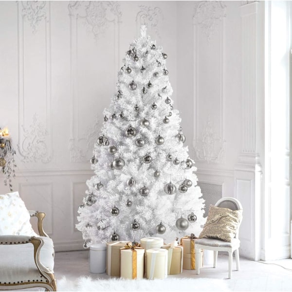 Julgransprydnader - Silver Christmas Ball Ornaments Set för jul,