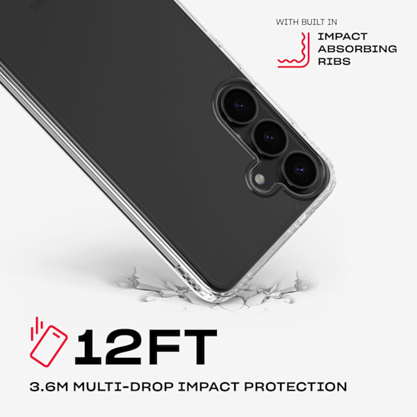 EvoClear for Galaxy S25+ - Anti-gulning og ripebestandig deksel - Klar S25+