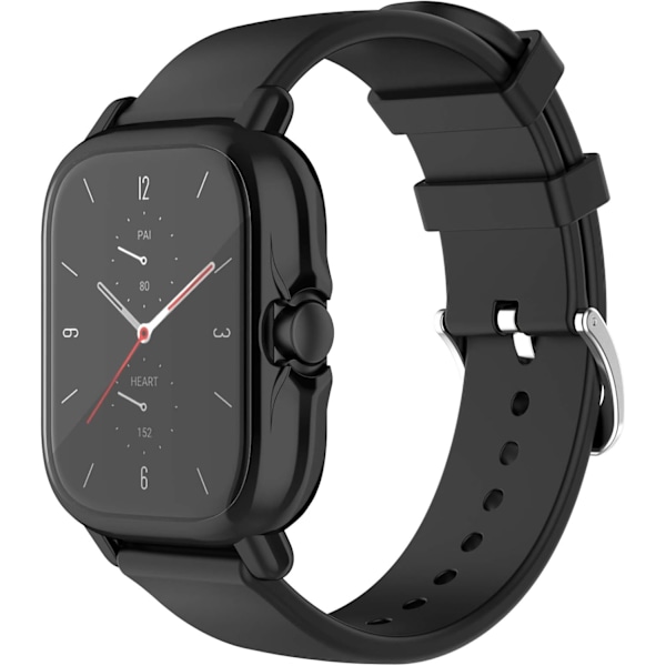 Etui Kompatibelt med Amazfit GTS 2/GTS 3 All-Around Etui Skærmbeskytter TPU Belagt Beskyttelsescover Bumper Skal Vandtæt Etui til GTS 2 Ur (Bl