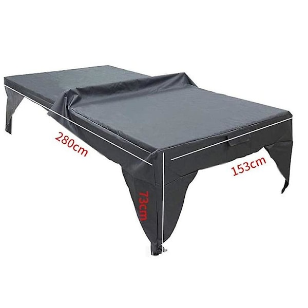 Vikbar støvtett deksel for lekeplass - Komfortabel for utendørsbruk - Vanntett - Lett å rengjøre Grå (280 X 153 X 73 Cm)