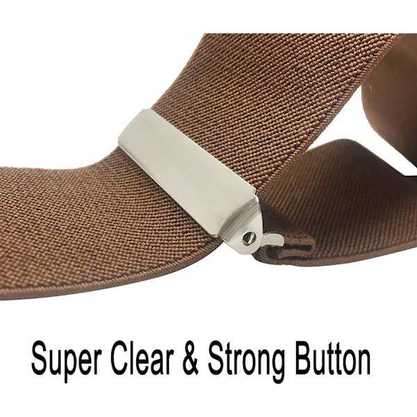X-Back Heavy Duty Suspender för Män (5 cm breda)