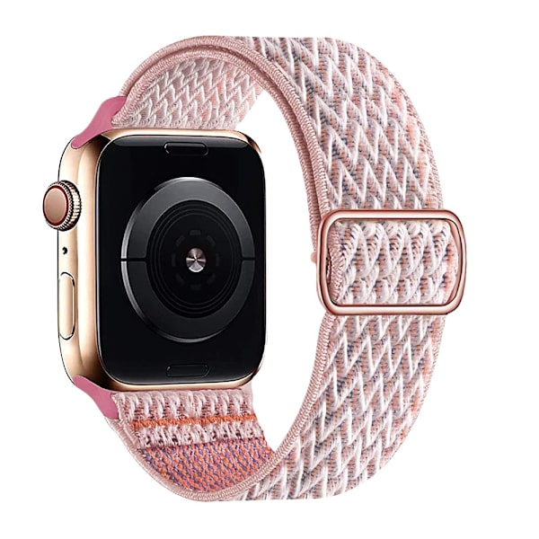 Stretchig klockarmband Kompatibel med Apple Watch Band 45mm 44mm 42mm Bekväm Justerbar Sportband för iWatch Series 7 6 5 4 SE 3 2 1 Kvinnor Män AA009 42mm 44mm 45mm