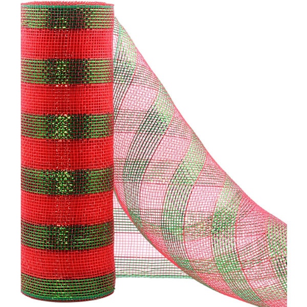 Deco Poly Dekorationsnet med metallisk folie 10 tommer x 30 fod pr. rulle til