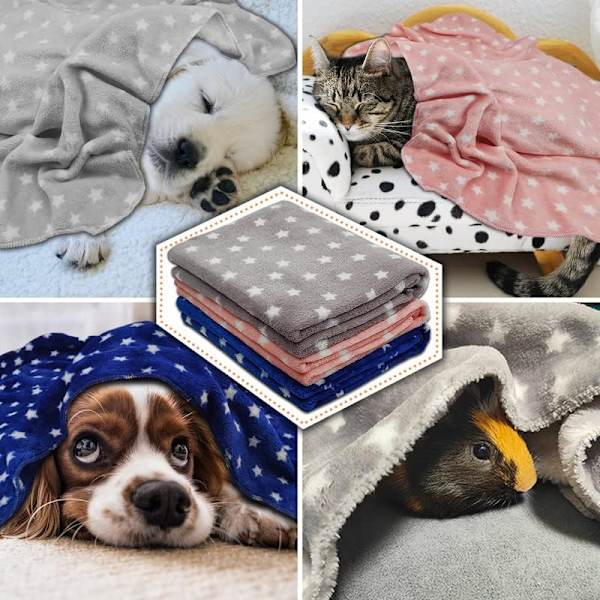 Blød fleece hundetæppe til store hunde