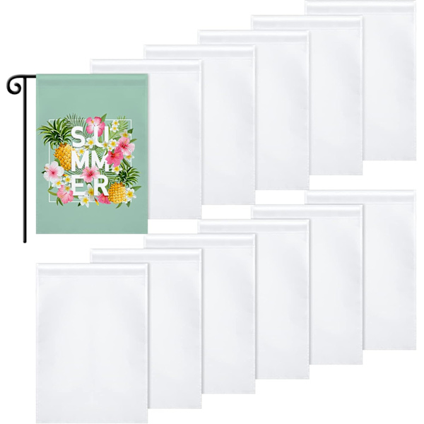 DIY Sublimation Haveflag, 11,8 x 17,7 tommer - pakke med 12
