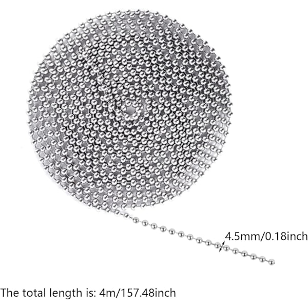 4 meter persienner kæde - Rullgardin perlekæde forlængelse